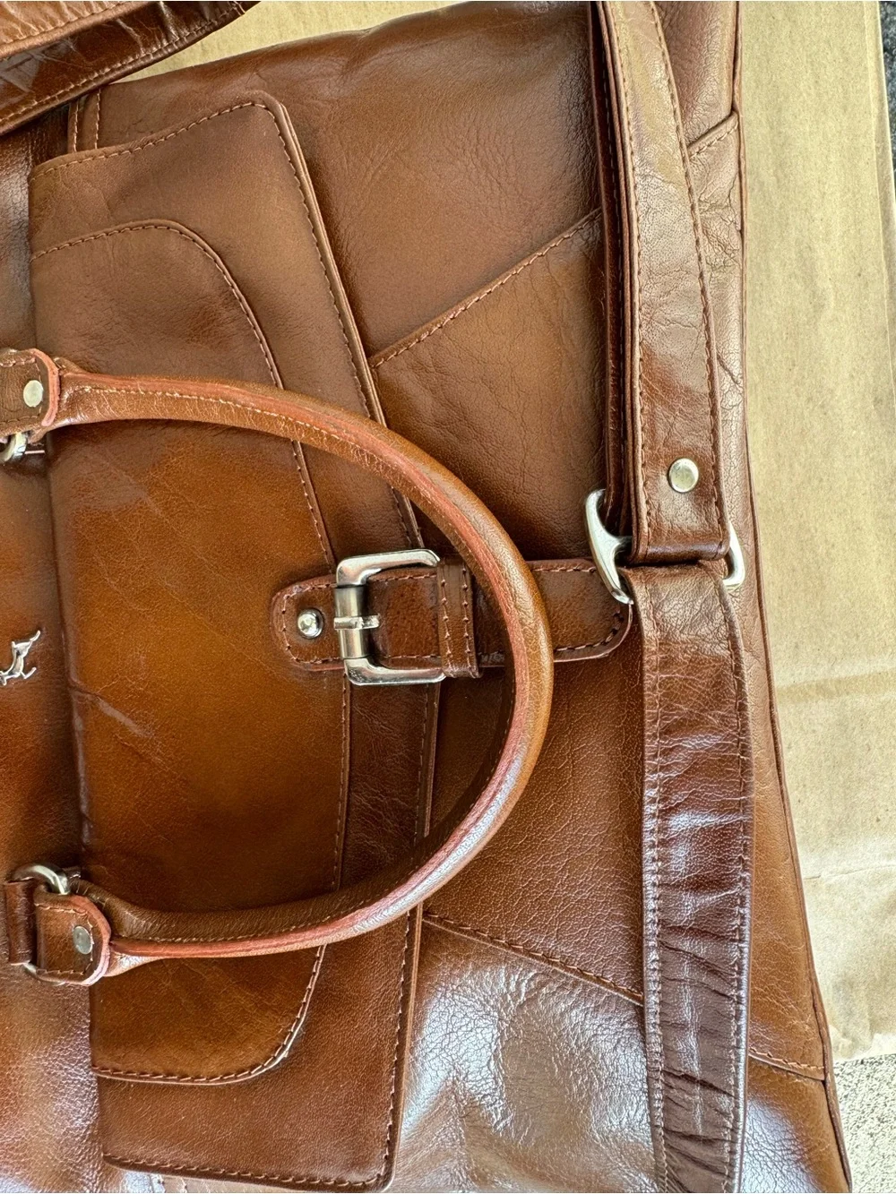 Ashwood Brown Leather Career Bag